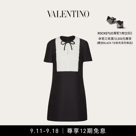 【12期免息】华伦天奴VALENTINO女士 CREPE COUTURE 短款连衣裙图片