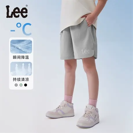 lee童装凉感男童女童休闲短裤2025年夏季新款通勤宽松五分裤子商品大图