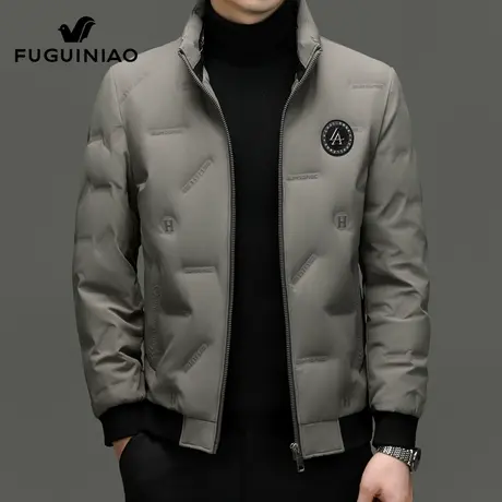 富贵鸟轻薄羽绒服外套男士冬季新款潮流休闲上衣服防寒保暖冬装男商品大图