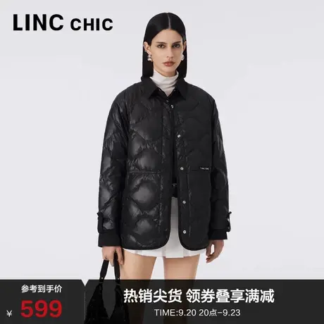 LINCCHIC金羽杰羽绒服女2023年新款中长款轻薄羽绒服女冬外套2325商品大图