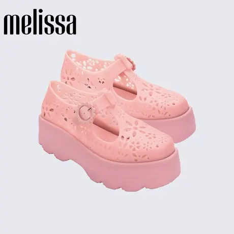 Melissa梅丽莎夏季新款女士厚底休闲花朵镂空果冻凉鞋33995-5商品大图