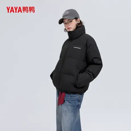 YAYA鸭鸭官方羽绒服短款女2025年冬季新款加厚保暖面包服时尚外套商品大图