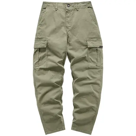 VIP百搭工装裤男士潮流直筒宽松休闲裤大码阔腿裤简约长裤子薄款商品大图