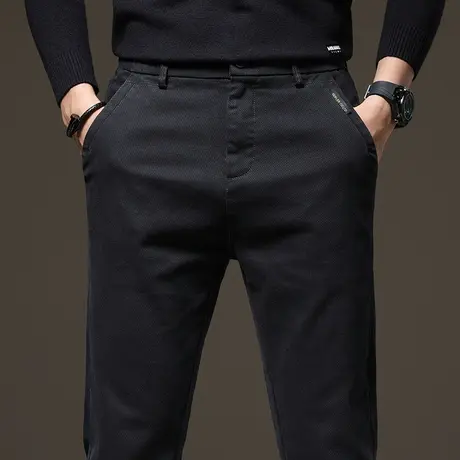 春秋款休闲裤男士中年爸爸男装小直筒西裤男裤子男款西服2023新款商品大图
