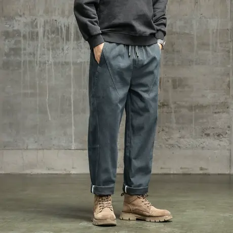 时尚裤子男款大码男装裤子潮流束脚工装裤舒适百搭工装裤潮流男装商品大图