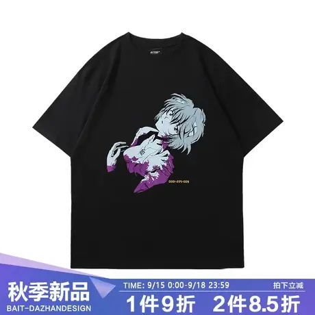 2023新款动漫新世纪福音战士EVA绫波丽周边二次元短袖t恤男女夏季商品大图