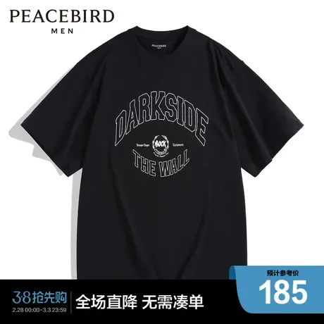 【商场同款】太平鸟男装 2023年夏季新款印花短袖T恤男B3DAD2104商品大图