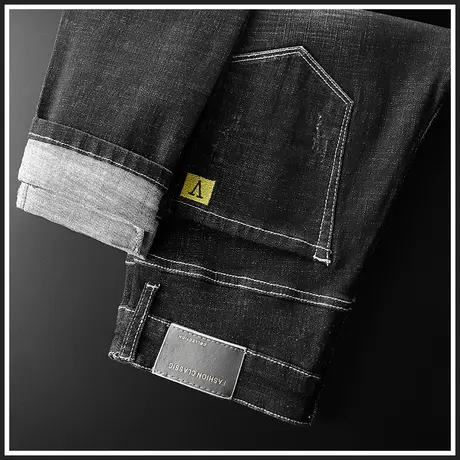 男生男款牛仔裤宽松直筒秋季秋冬款潮牌休闲男裤子2023年新款长裤商品大图