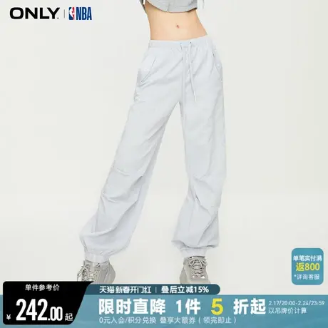 ONLY2023冬季新款NBA联名百搭休闲直筒卫裤休闲裤女商品大图