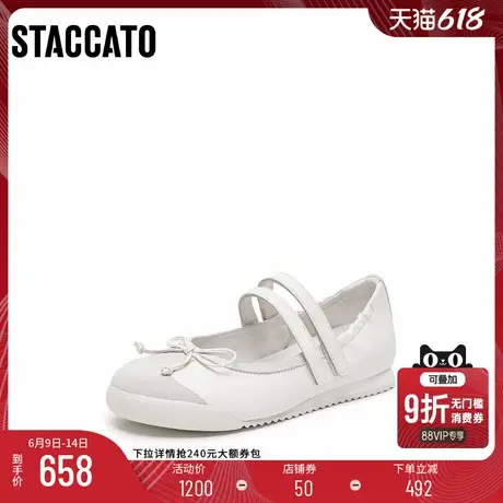 [定制小码33/大码41胖瘦脚]思加图2025甜美玛丽珍女鞋EPN15AQ5A商品大图