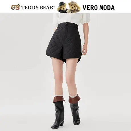 【清仓】Vero Moda奥莱短裤女GB TEDDY BEAR 联名直筒中腰菱格纹商品大图