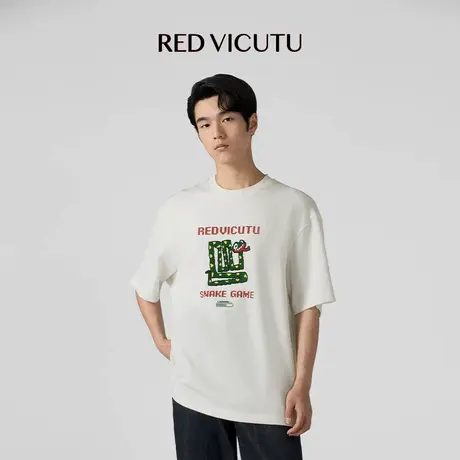 【VICUTU贪吃蛇】蛇年限定贪吃蛇系列T恤 舒适亲肤圆领短袖T恤商品大图