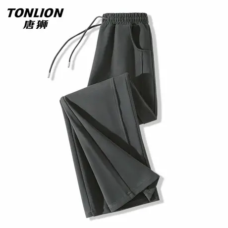 唐狮休闲裤子女2026新款早秋高腰显瘦深灰色运动卫裤女VB图片