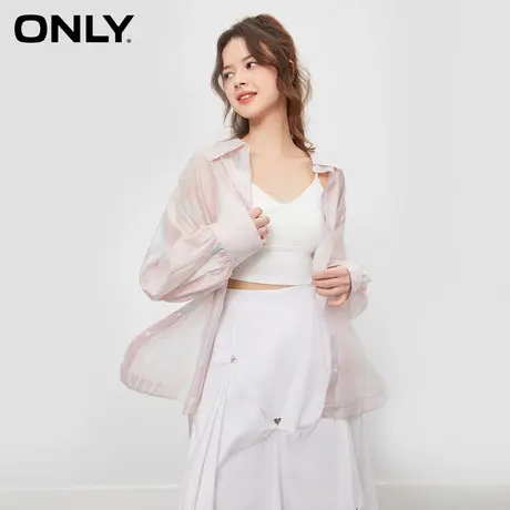 【买5免1】ONLY奥莱夏季新款潮流气质肌理感轻薄透视套装衬衫女图片