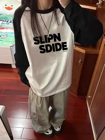 仿棉长袖t恤女装2023早春新款欧货秋冬季高端洋气内搭打底衫上衣商品大图