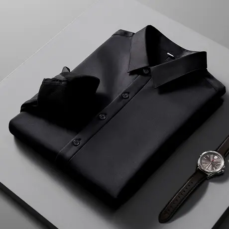 2023春秋新款衬衫男韩版潮流修身商务休闲正装男士衬衣长袖帅气商品大图