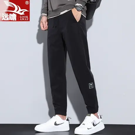2022秋季新款休闲裤男直筒修身束脚长裤潮牌百搭春秋款工装男裤子商品大图