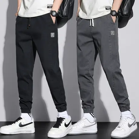 夏季春秋款广州新塘镇牛仔裤男士束脚宽松九分休闲男裤子男装春季图片