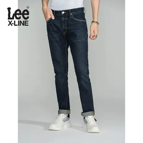 LeeXLINE男牛仔裤深蓝色709低腰修身锥形长裤LMB1007092VA-488图片