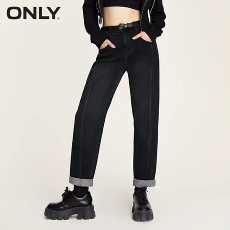 ONLY奥莱夏季时尚百搭修身男友裤高腰九分牛仔裤女商品大图