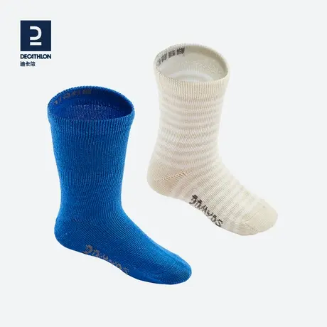 迪卡侬儿童袜子春秋夏季男女童婴儿1~3岁宝宝棉袜防滑柔软KIDX商品大图