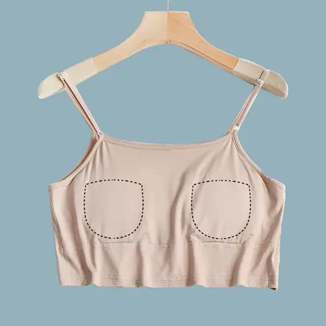 孕期小吊带孕妇防凸点背心带胸垫内衣不勒夏季商品大图