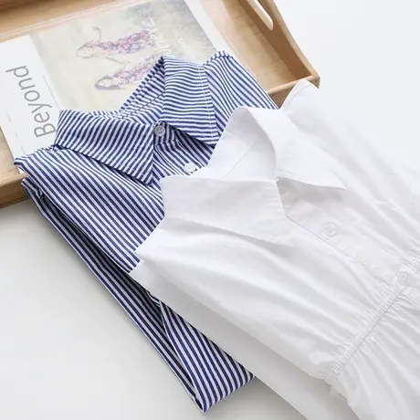 2022夏装新款衬衫女春秋宽松百搭显瘦薄款港风衬衣设计款气质上衣商品大图