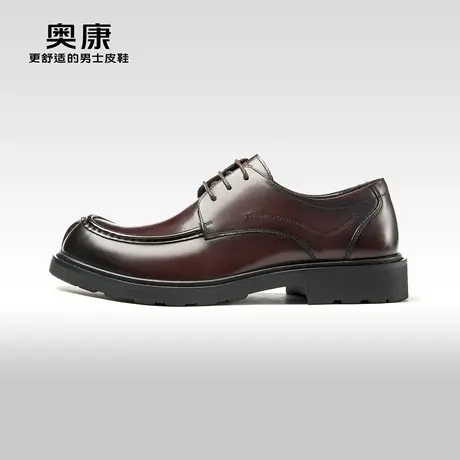 奥康男鞋2024春季新款低帮正装皮鞋男商务宴会鞋橡胶软底鞋结婚鞋图片
