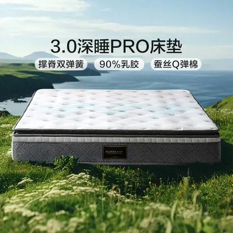 富安娜床垫天然乳胶床垫十大名牌家用弹簧床垫席梦思无胶黄麻床垫商品大图