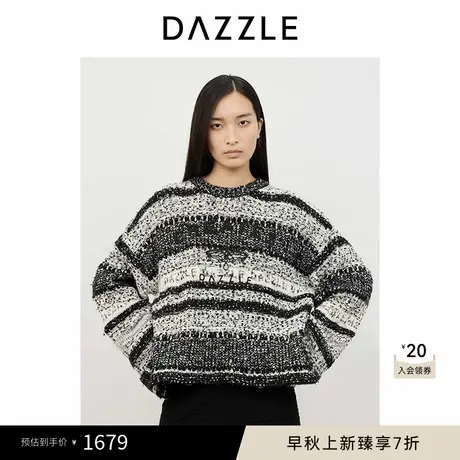 DAZZLE地素奥莱 毛针织衫冬季针织提花套衫图片