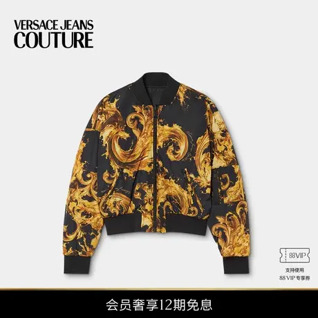 【新品】VERSACE JEANS COUTURE 女士印花飞行员夹克商品大图
