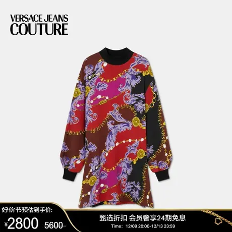 【季末优惠】VERSACE JEANS COUTUREChain Couture运动衫连衣裙图片
