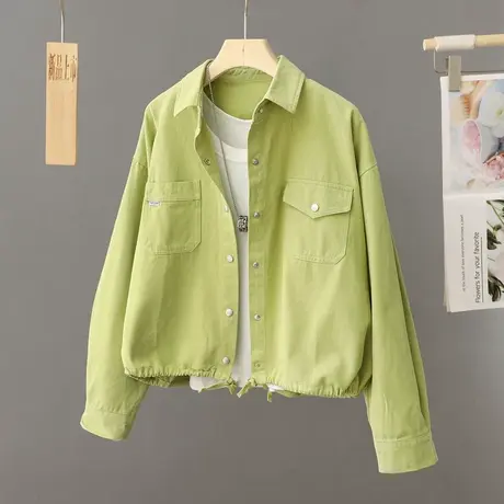 牛仔外套女宽松春秋季韩版网红休闲百搭小个子短款夹克上衣ins潮图片