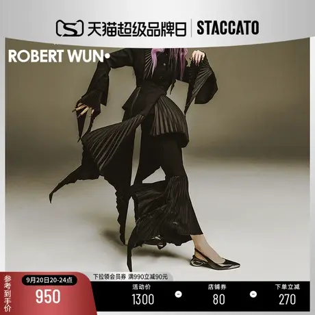 博主推荐【STACCATOxROBERTWUN】2023新款铠甲花朵凉鞋EDK32CH3商品大图