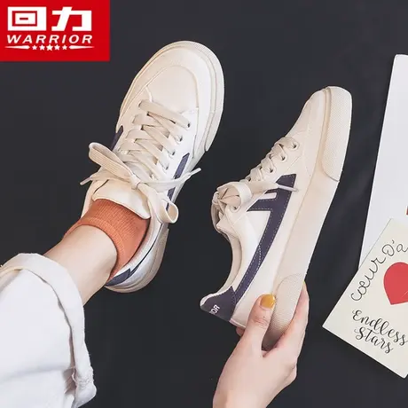 回力帆布鞋女2023春季新款女鞋ins潮学生百搭小白鞋休闲运动鞋子商品大图