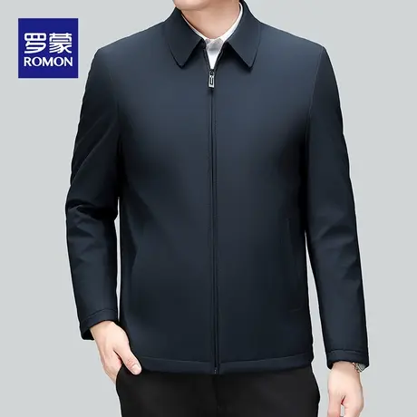 罗蒙男装夹克男2023秋冬季新款商务休闲棉衣男士加厚冬装棉服外套图片
