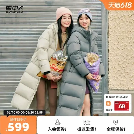 雪中飞2025秋新款男女同款长款大被子高充绒羽绒服加厚户外抗寒商品大图