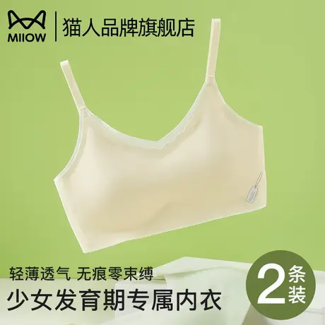猫人少女内衣二阶段成长期发育期女学生文胸无痕亲肤透气少女文胸商品大图