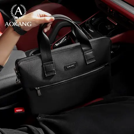 奥康商务电脑包2025新款公文手提包男士单肩斜挎包大容量文件包包图片