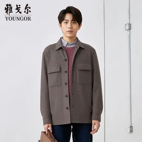 雅戈尔奥莱 商场同款男士单夹克秋冬新款官方商务休闲夹克外套男商品大图