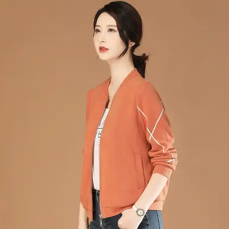 韩潮袭人立领长袖拼接休闲短外套女春装2024新款气质高级感棒球服图片