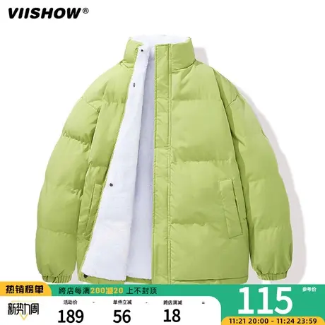 VIISHOW立领棉衣2023年新款男士秋冬季加厚外套韩版潮流宽松棉服商品大图