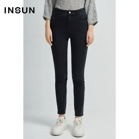 INSUN恩裳冬季潮流修身弹力都市牛仔裤商品大图