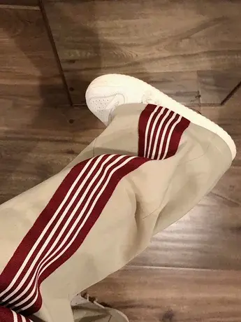 小个子秋冬休闲裤子女加绒宽松垂感小众设计感直筒裤阔腿运动裤潮图片