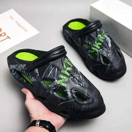 水鞋男款夏季胶鞋男防水防滑厨师鞋46大码厚底雨鞋男沙滩涉水鞋39商品大图