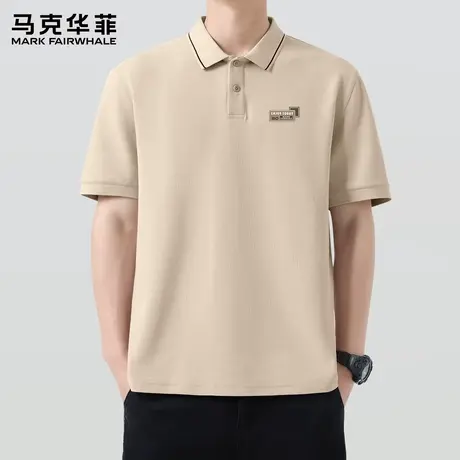 马克华菲短袖polo衫男夏季2025新款翻领短袖宽松休闲百搭t恤男生X图片