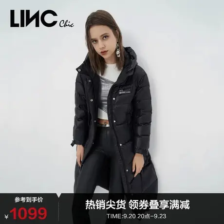 LINCCHIC金羽杰羽绒服女修身围裹感长款羽绒服女冬季Y22808115Y商品大图