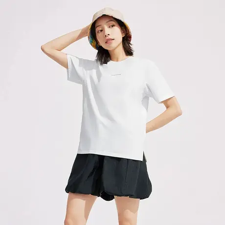 【正肩圆领T恤】坦博尔奥莱女夏季凉感透气休闲运动时尚百搭短袖商品大图