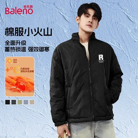 班尼路防水防寒棉服男款冬季加绒加厚保暖棉衣宽松大码夹克外套男图片