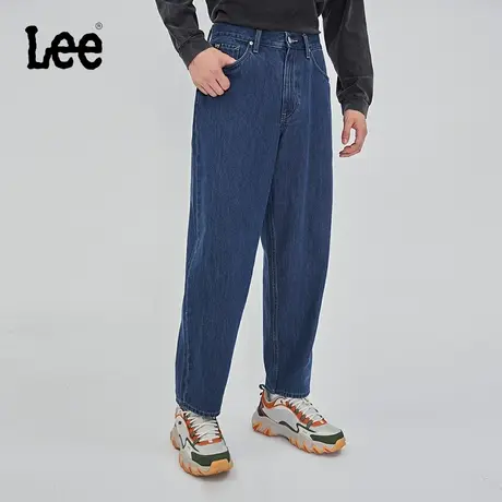 LeeXLINE23秋冬新品深蓝色宽松五袋款男牛仔裤潮流LMB001707101图片